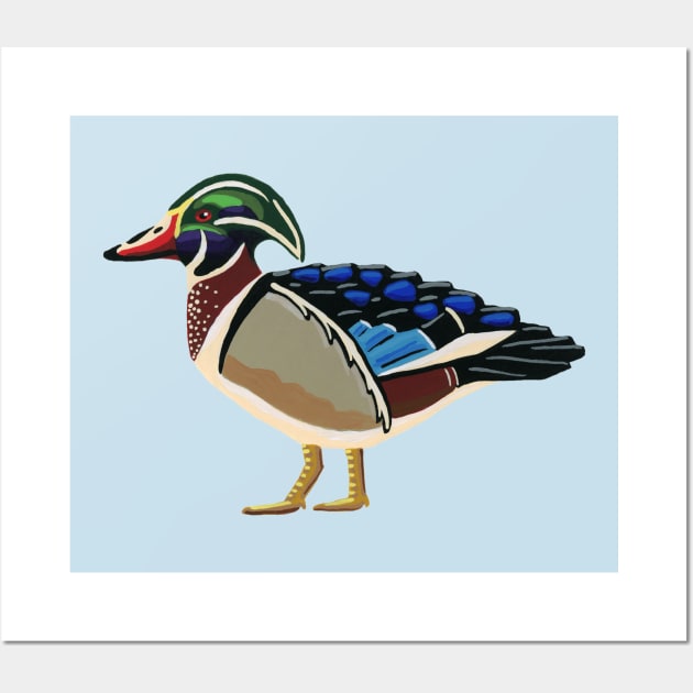 Wood Duck Wall Art by paintedpansy